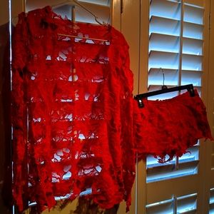 Red sexy outfit large